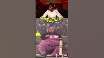 Dave Blunts Passes Out on Stage 💀