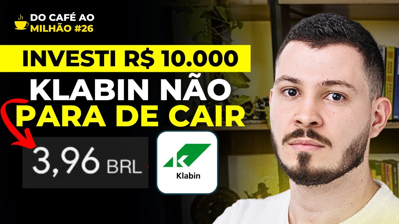 CAFÉ AO MILHÃO #26: INVESTINDO R$ 10.000 PRÁTICA! KLABIN NÃO PARA DE CAIR HORA DE COMPRAR?