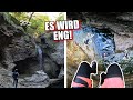 Gefährliche Sprünge im wunderschönen Canyon!! // Mini-Tramp auf 13m Brücke