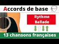 Accords de base  rythme ballade 13 chansons franaises tuto guitare facile terafab