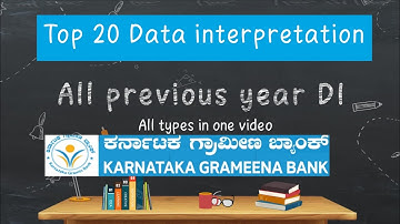 Top 20 Data interpretation questions | rrb clerk all previous year questions #prelims #rrbclerk