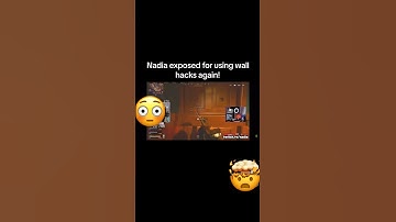 😳NADIA EXPOSED FOR USING WALL HACKS AGAIN😳 #warzone #cheating