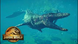 Mosasaurus VS Tylosaurus in Jurassic World Evolution 2!