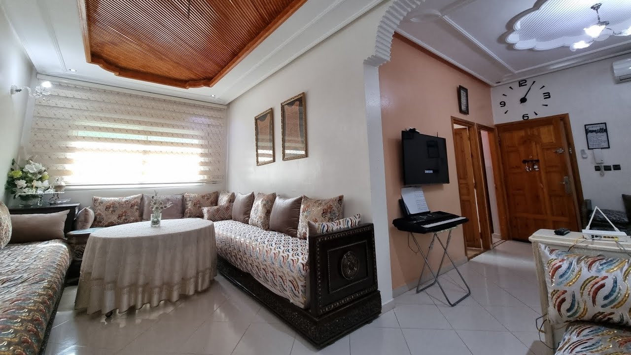 شقة ممتازة للبيع بالأثاث أو بدونه بفاس حي الحديقة واد فاس بالطابق 1 APPARTEMENT À VENDRE À FÉS