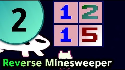 Baba Is You + Reverse Minesweeper (world 2)