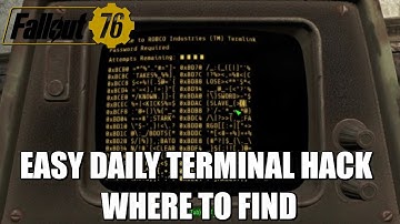 Fallout 76 | Terminal Hack Location (Easy Level 0) | Where To Find