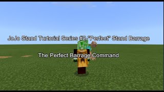 JoJo Stand Turtorial Series #2-"Perfect" Stand Barrage