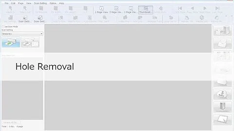 Panasonic "Image Capture Plus" Demo - Hole Removal
