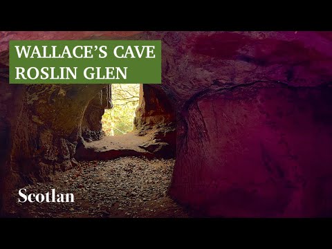 A Mysterious Scottish Cave in Roslin Glen, Scotland | Wallace's Cave, Hawthornden Castle Cave