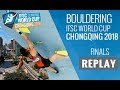 IFSC Climbing World Cup Chongqing 2018 - Bouldering - Finals - Men/Women