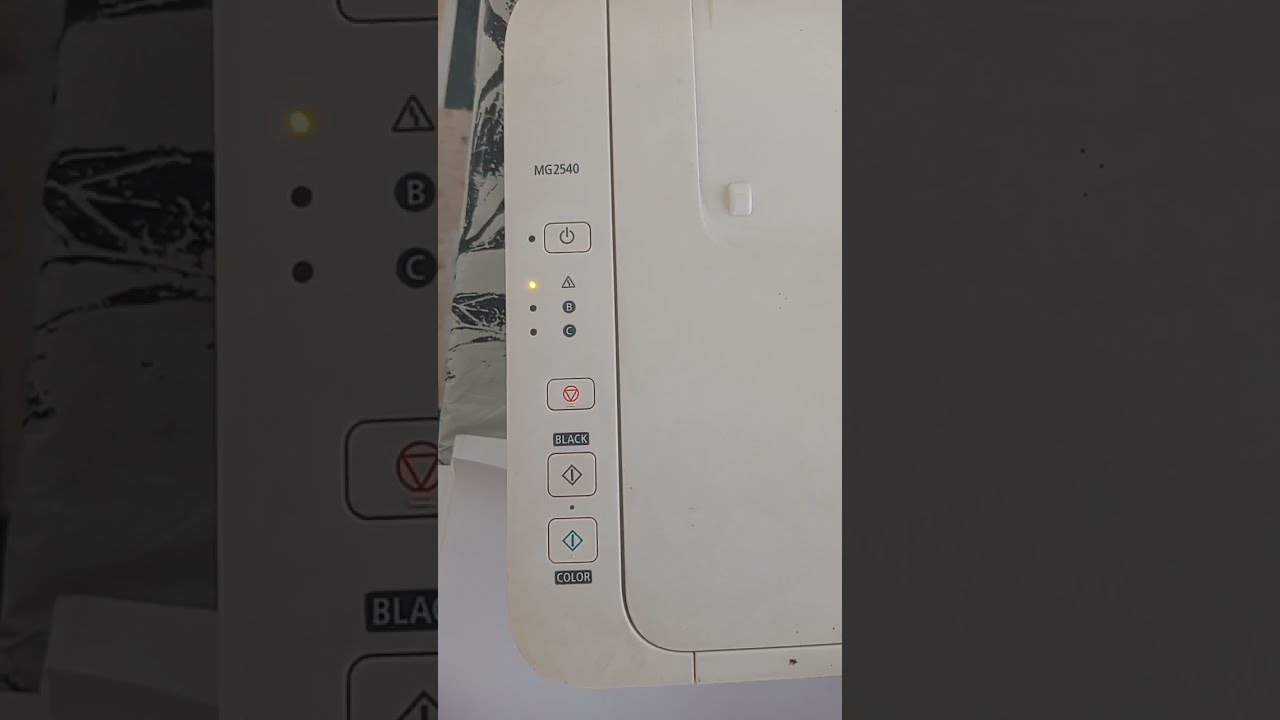 My Canon MG2540 Pixma Blinks 22 Times How Can I Solve This Problem