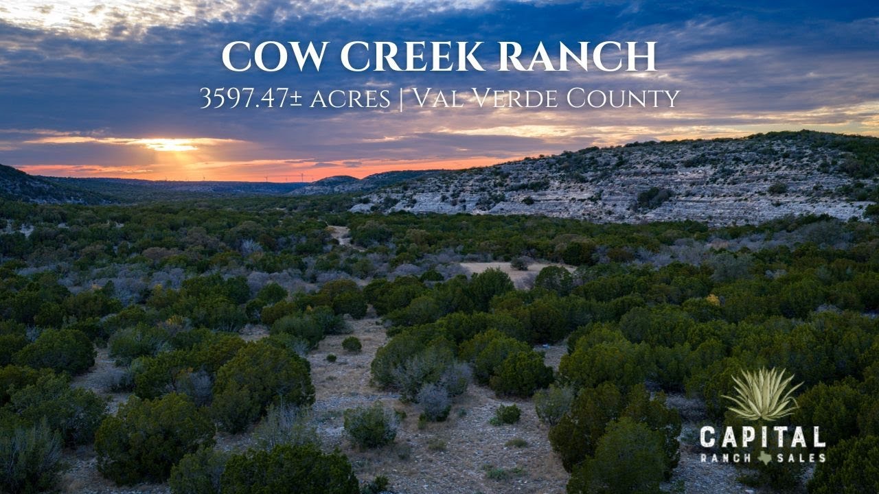 Cow Creek Ranch | 3597.47± acres for sale in Val Verde County, TX