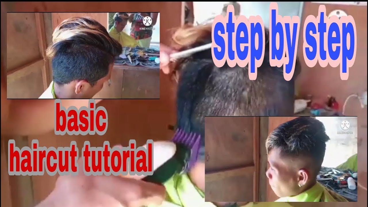 Basic haircut tutorial/fade step by step - YouTube