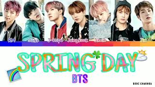 Download Lagu BTS (방탄소년단) - 'SPRING DAY (봄날)' (Color Coded Lyrics Eng/Rom/Han/가사) Download Lagu BTS (방탄소년단) - 'SPRING DAY (봄날)' (Color Coded Lyrics Eng/Rom/Han/가사)