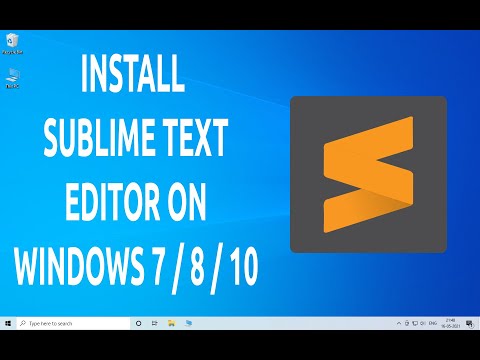 How To Install Sublime Text Editor On Windows 10