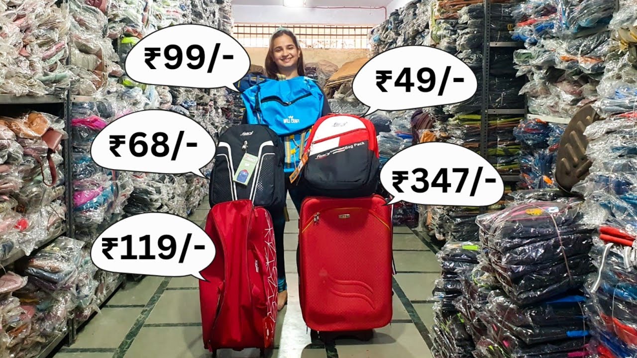 Bag Manufacturer with 75% Discount on Purchase in Mumbai Wholesale Market, Bag Distributor| Exporter