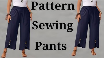 Step-by-Step Pattern Making & Sewing Easy Women’s Pants | Fast & Simple ✂️