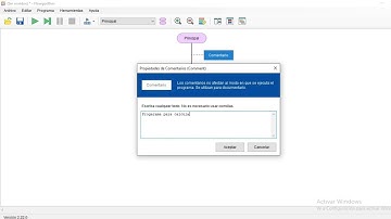 Programa para calcular el promedio de tres parciales, Flowgorithm.