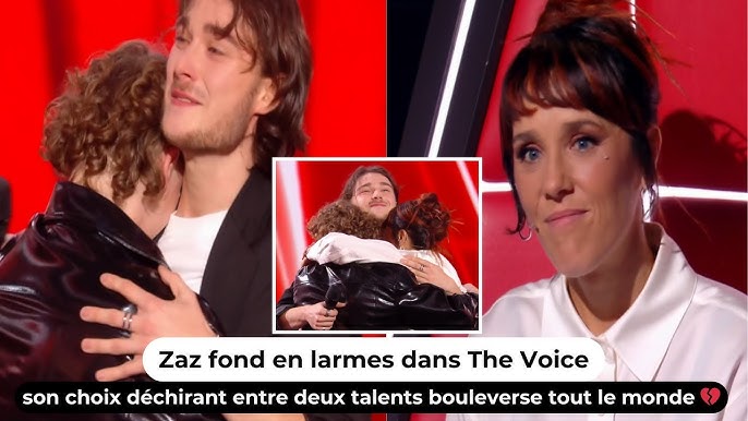 Zaz fond en larmes dans The Voice : son choix déchirant entre deux talents  bouleverse tout le monde💔