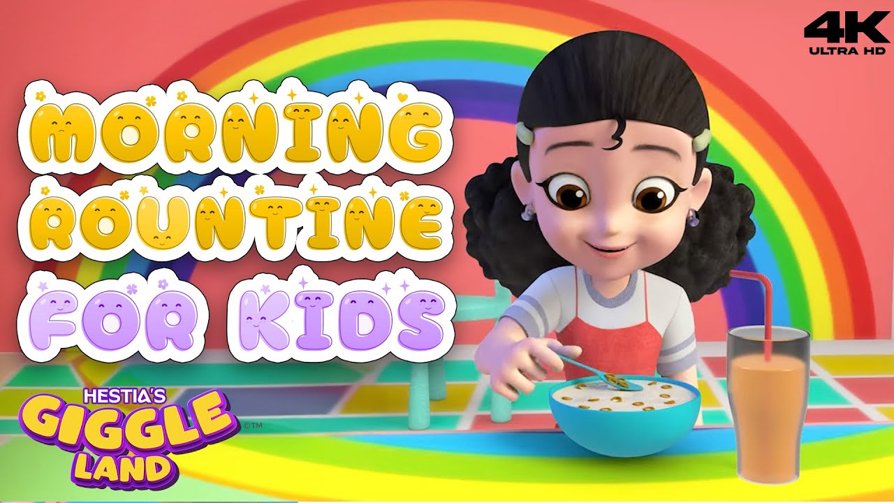 Daily Routine Rhyme For Kids Morning Routine Song for Kids | Fun Daily Routine Rhyme | Wake Up ...