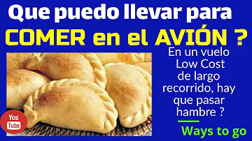 ¿Qué debo comer antes de un vuelo?