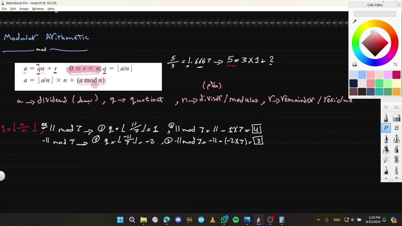 Introduction to Number Theory - pt1: Modular arithmetic, Introduction and Congruence