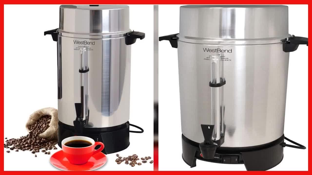 Commercial Coffee Maker 100 Cup West Bend Brewer Urn Office Church