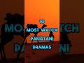 Top 10 mostwatched pakistani dramas of all time youtube ytshorts viral