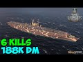 World of WarShips | Manfred von Richthofen | 6 KILLS | 188K Damage - Replay Gameplay 1080p 60 fps