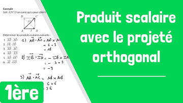 Comment calculer un produit scalaire avec le projeté orthogonal ?