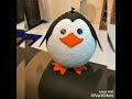 Paper mache craft  penguin