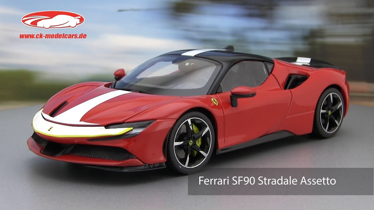 FERRARI SF90 STRADALE ASSETTO FIORANO 1/18 BBURAGO SIGNATURE SERIES (R