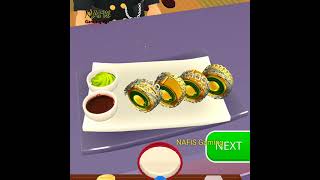 Sushi Roll 3D Mobile Game #shorts screenshot 2
