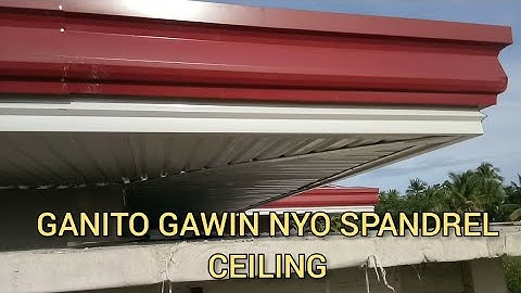 DAY 37 - INSTALLATION OF SPANDREL CEILING USING MINI RIB