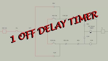 Reverse Forward Motor Control Circuit Diagram With One Off Delay Timer
