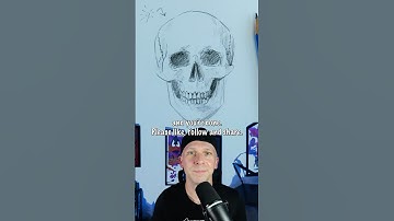 How to Draw a Skull (Drawing Tutorial) Please subscribe! #shorts #skull #howtodraw #tutorial