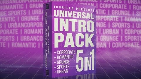 Universal Intro Pack Premiere Pro Templates