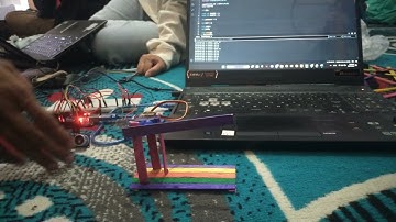 PORTAL PALANG KERETA MENGGUNAKANULTRASONIC, SERVO, LED, DAN BUZZER - ARDUINO UNO