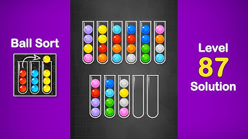 Ball Sort Puzzle Solution Level 87
