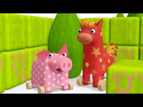 Деревяшки ⚡ Лабиринт ⚡ Мультики для малышей ✨ Super Toons TV