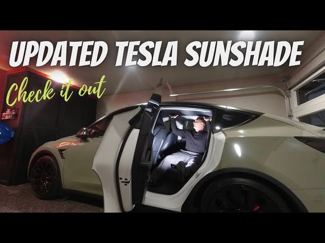 You need this 2-Piece Sunshade for the Tesla Model Y!! New