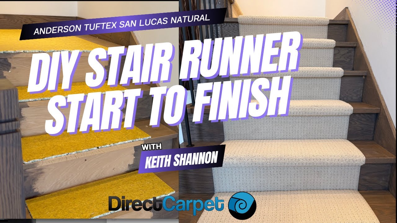 How to Install a Stair Runner | San Lucas Natural (Full Tutorial ...
