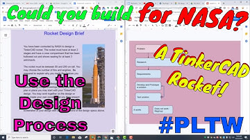 Design Brief Challenge | Create a Rocket for NASA in Tinkercad! #PLTW