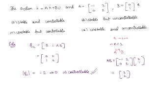 Lecture 80: Numericals on Controllability and Observability | Control Systems