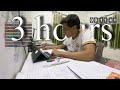 LIVE | 3 Hours Study with Me | no sound & pomodoro 60/10🕒