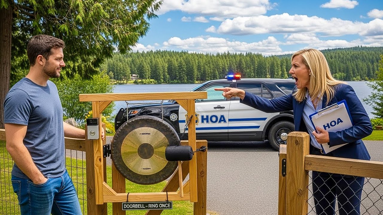 Karen Hated My Doorbell Sound, So I Replaced It With a Giant Gong Everyone Could Hear