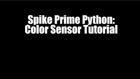 Python Color Sensor for Spike Prime