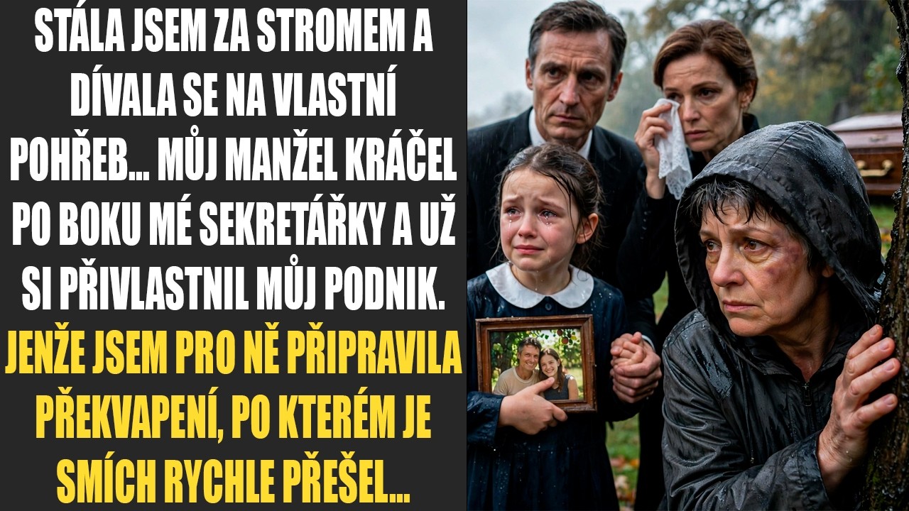 Stála jsem za starým dubem na vlastním pohřbu a dívala se, jak moje desetiletá dcera tiskne k hrudi moji fotografii. Od ní mě dělilo pouhých dvacet kroků, ale nesměla jsem k ní udělat jediný krok....