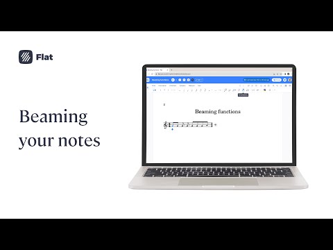 How to beam and unbeam in Flat