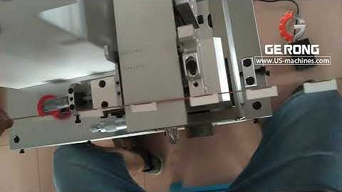 Semi automatic string cable wire folding labeling machine testing video